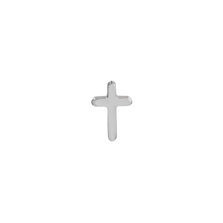 Cross Profile Stud Earrings
