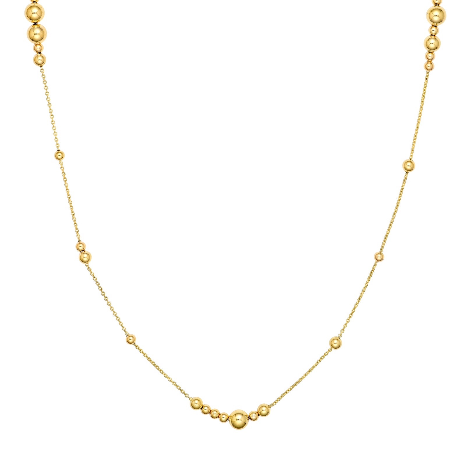 Long and Lovely Alternating Beaded Necklace