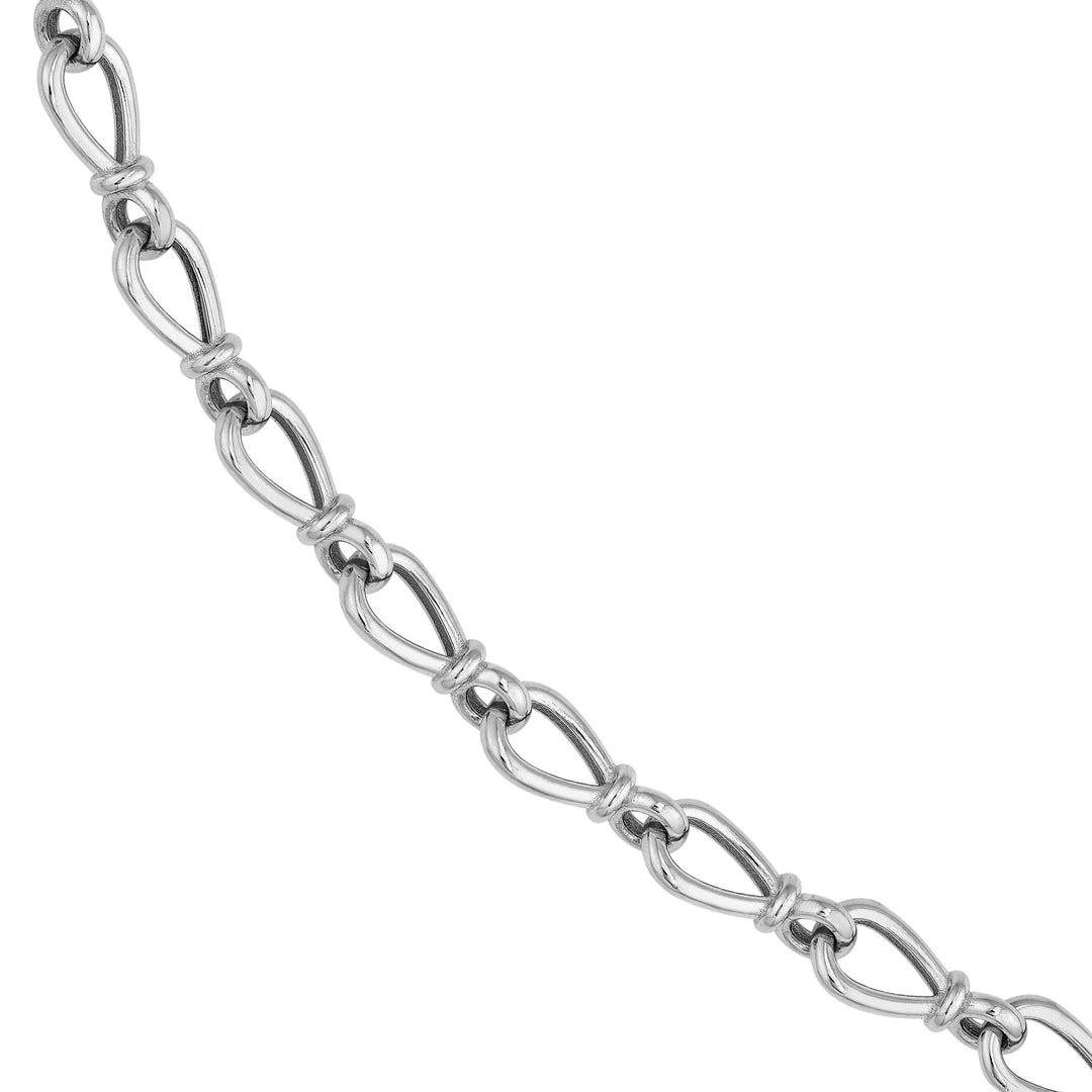 Teardrop Link Lariat Necklace