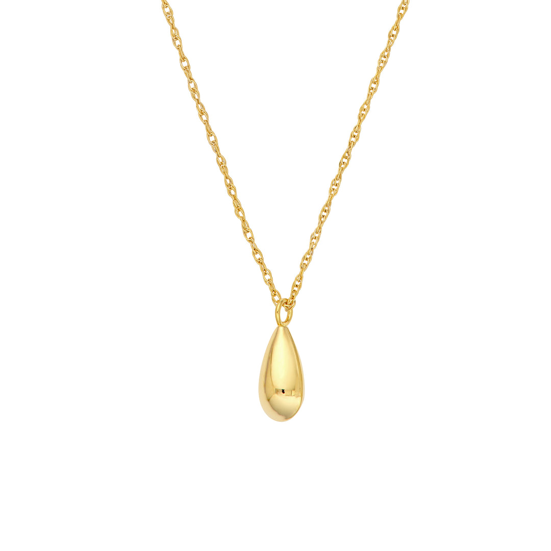 So You Puffy Teardrop Pendant Necklace