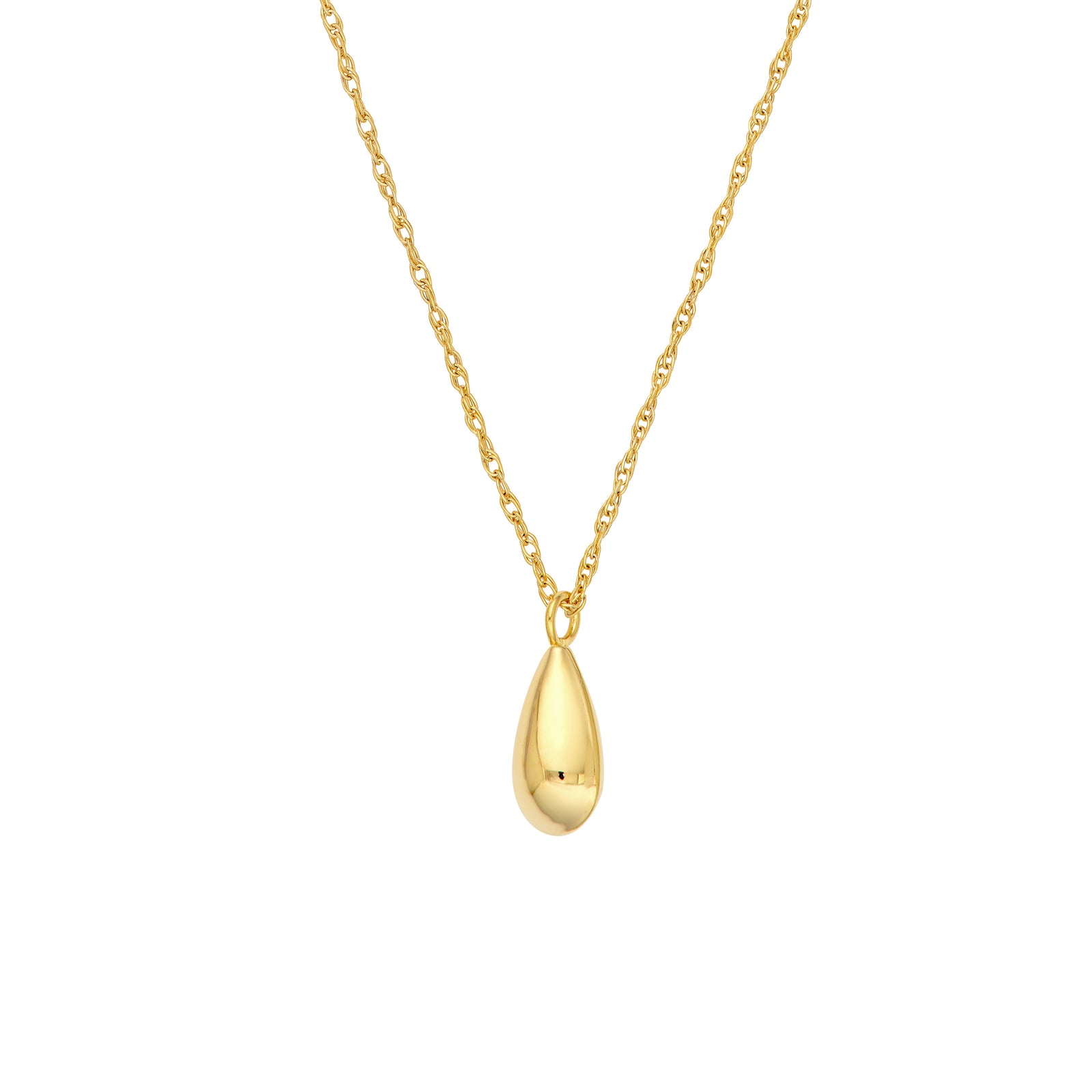 So You Puffy Teardrop Pendant Necklace