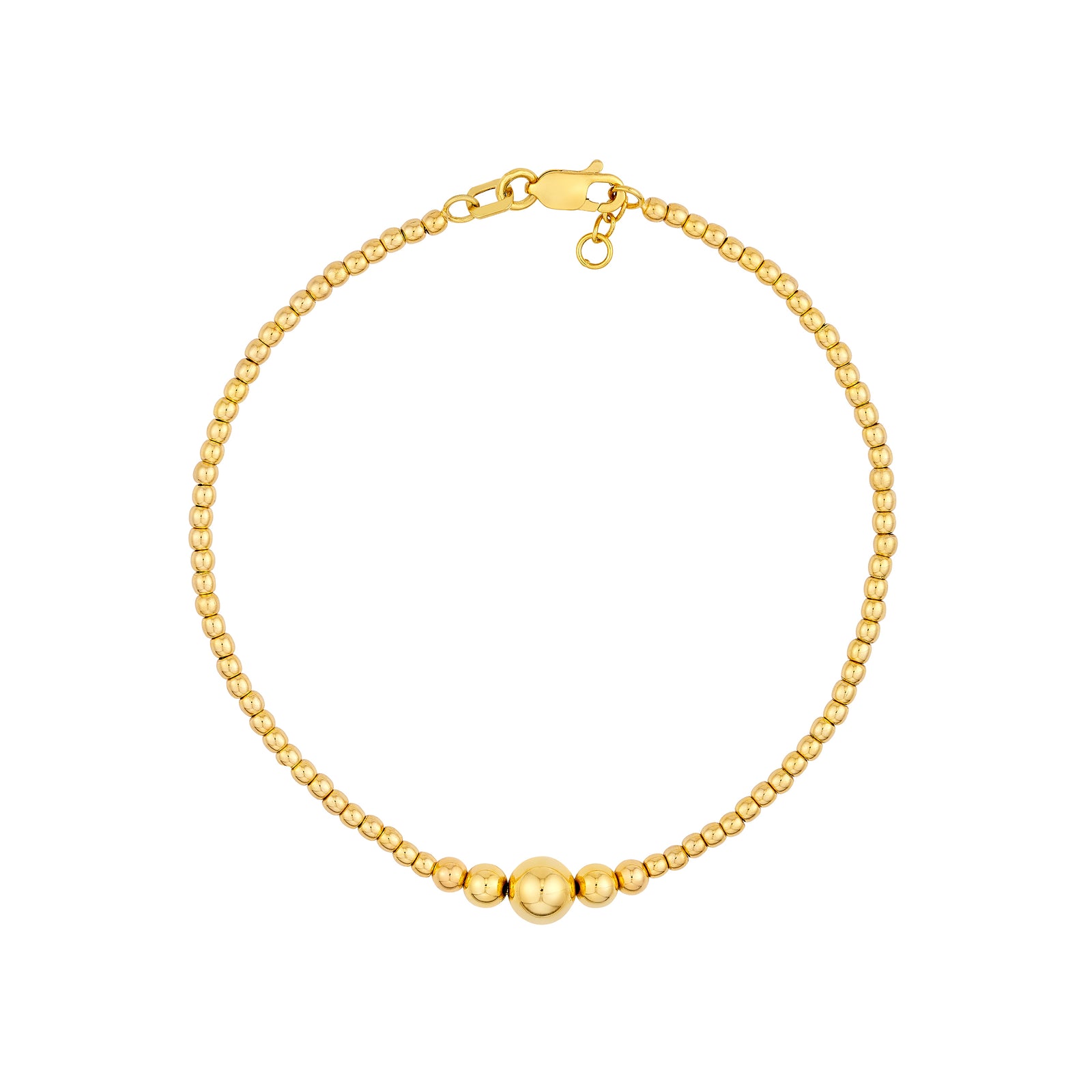 Graduated Bead Adjustable Bracelet