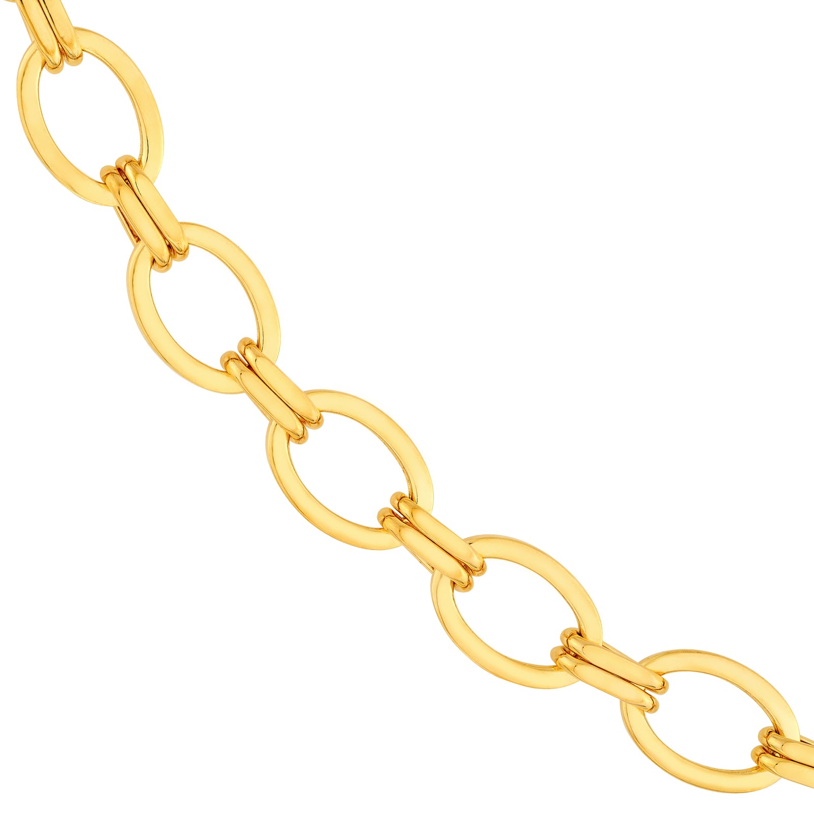 Hollow Oval & Double Link Chain