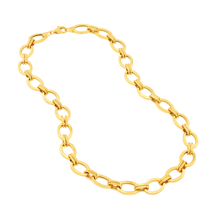 Hollow Oval & Double Link Chain