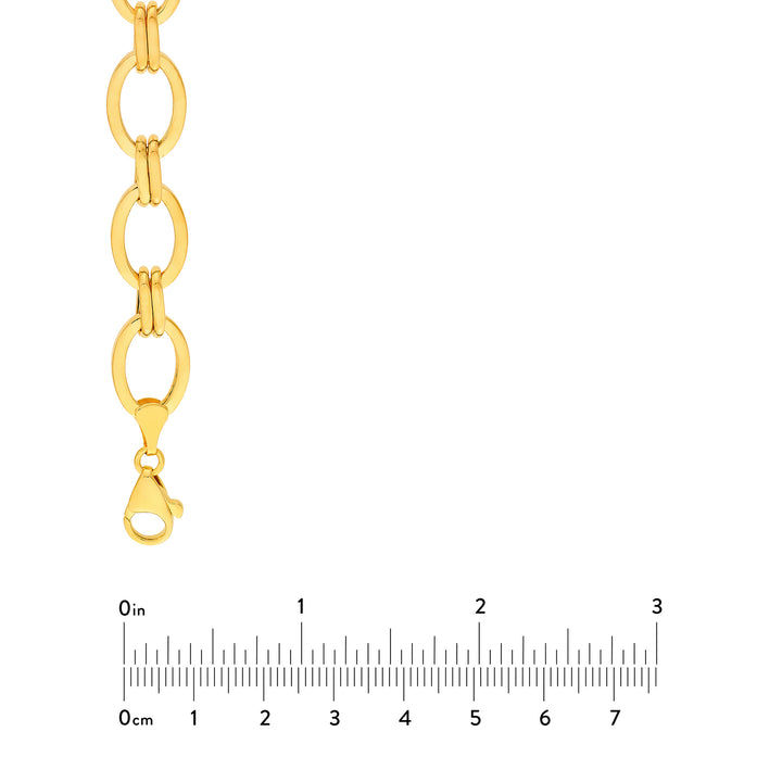 Hollow Oval & Double Link Chain