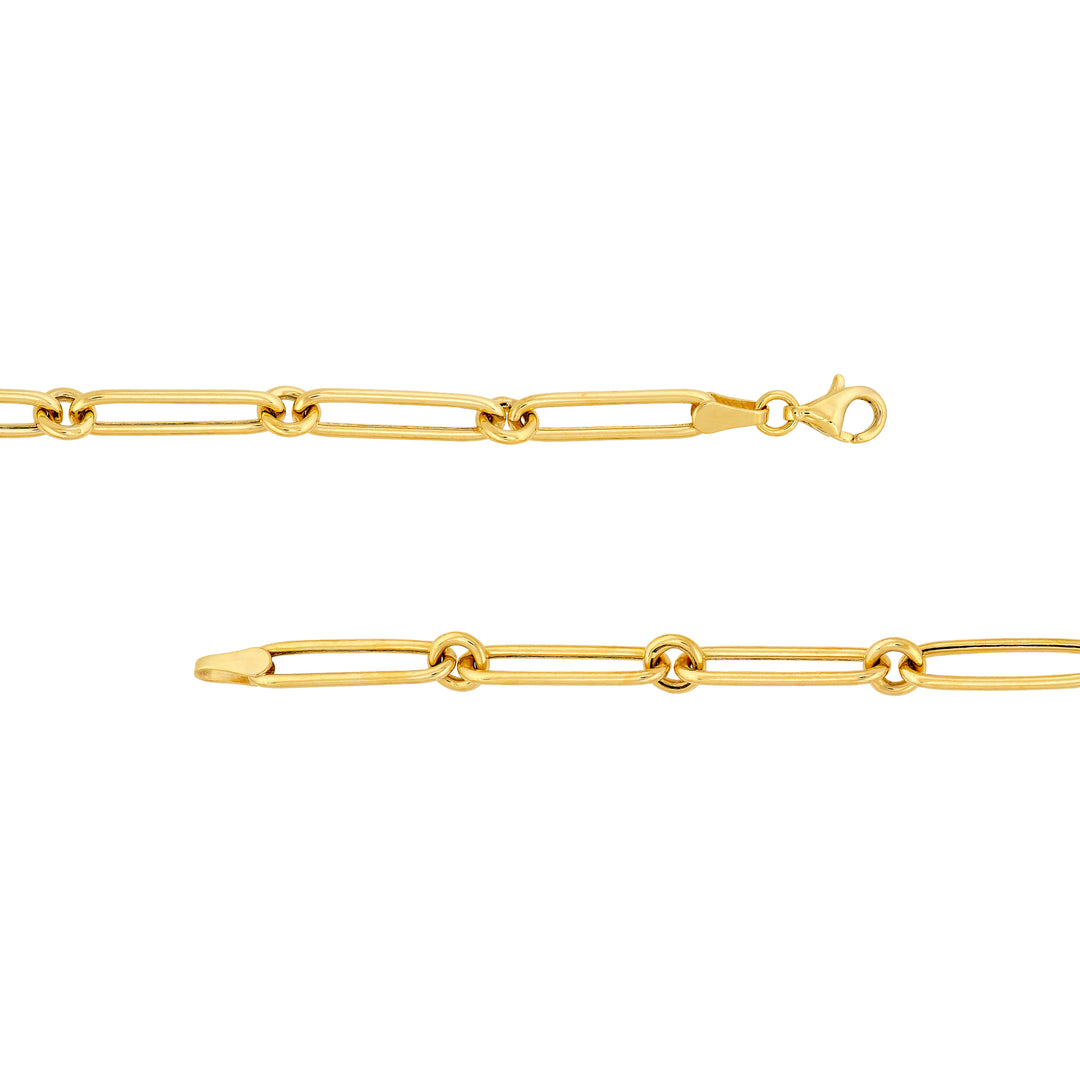 Hollow Fancy Paper Clip Link 1+1 Chain