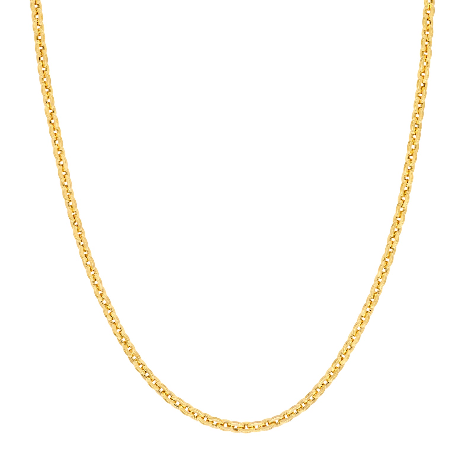 Hollow Flat Oval Link Chain