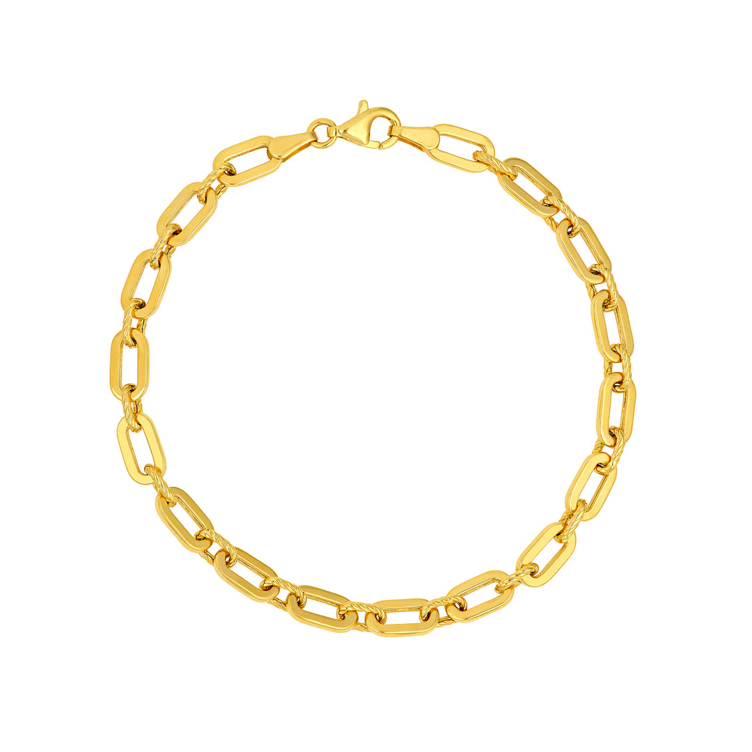 1+1 Twist & Polished Link Chain