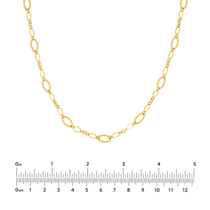 Oval Twisted & Polished Link Chain