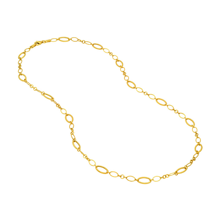 Oval Twisted & Polished Link Chain