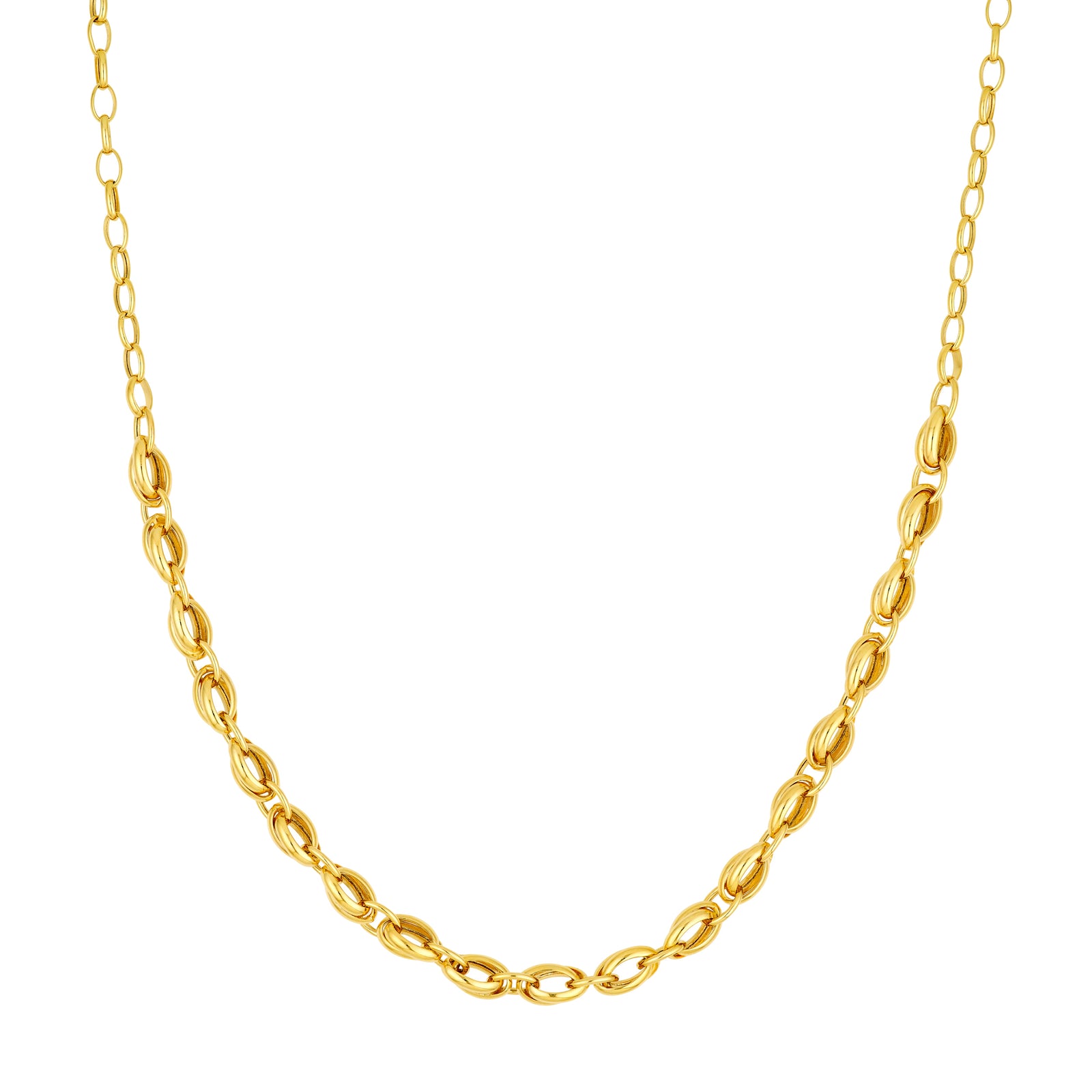 3.50mm Forzentina Oval Wrap Link Necklace