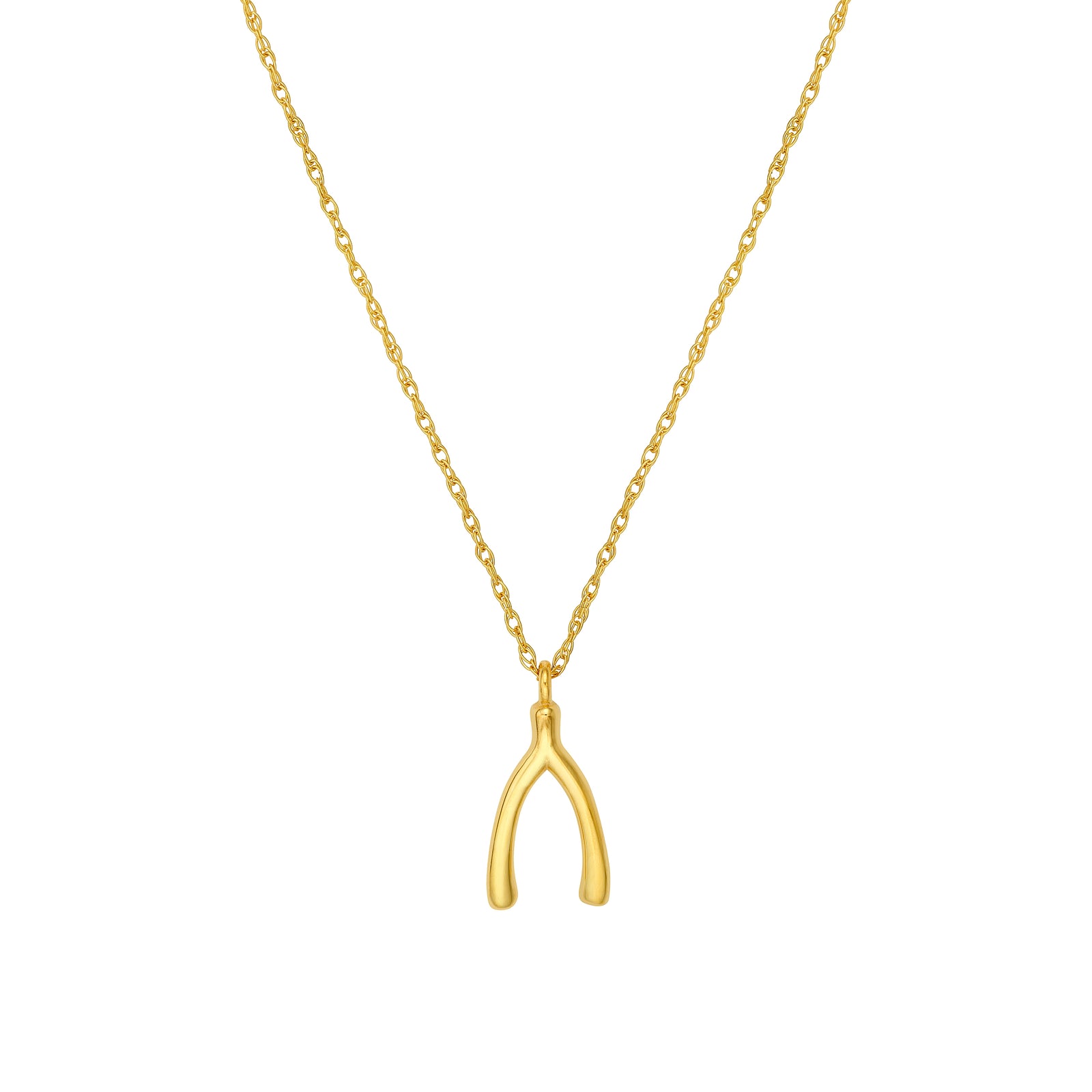 So You Wishbone Pendant Necklace