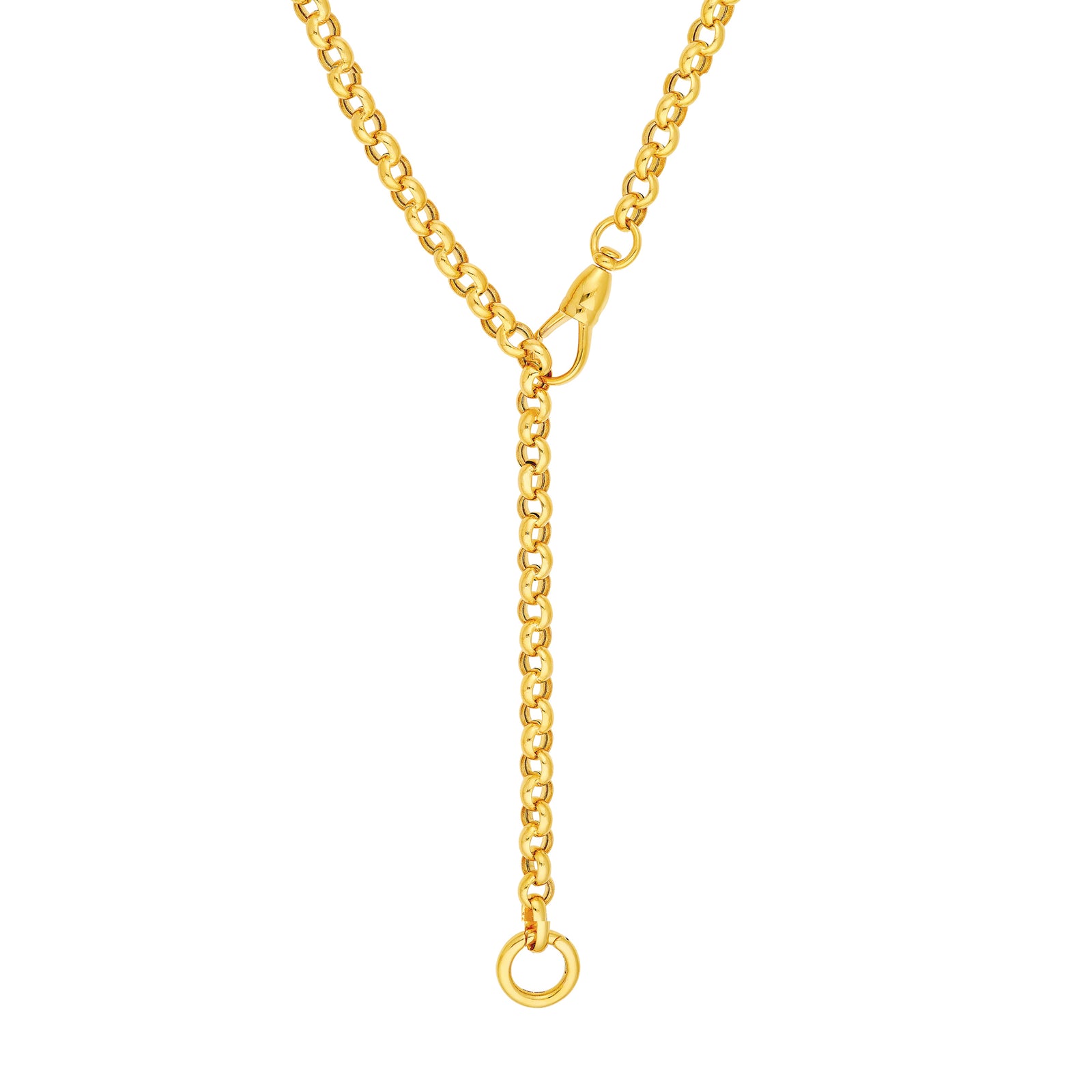 5.20mm Rolo Link Push Lock Necklace