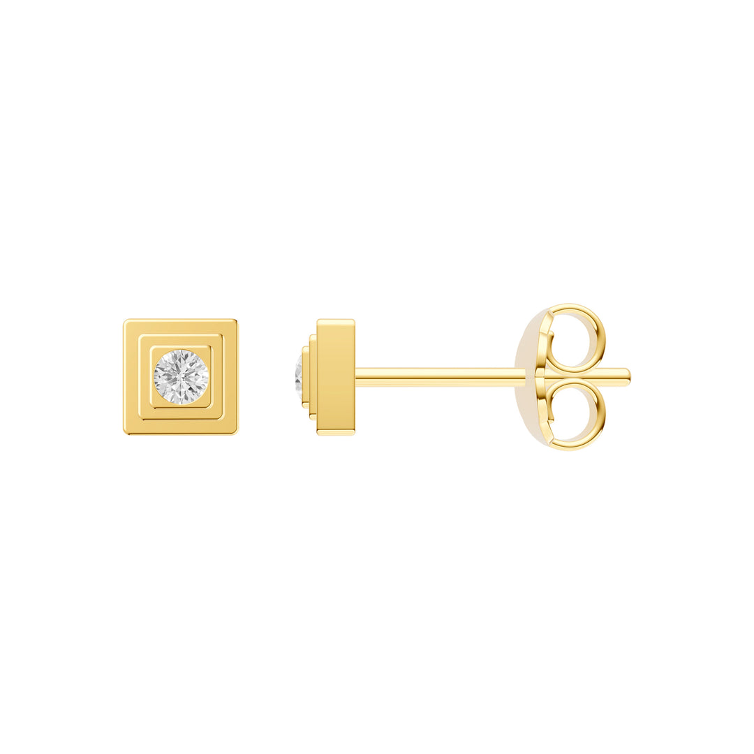 1/20tcw Diamond Frame Stud Earrings