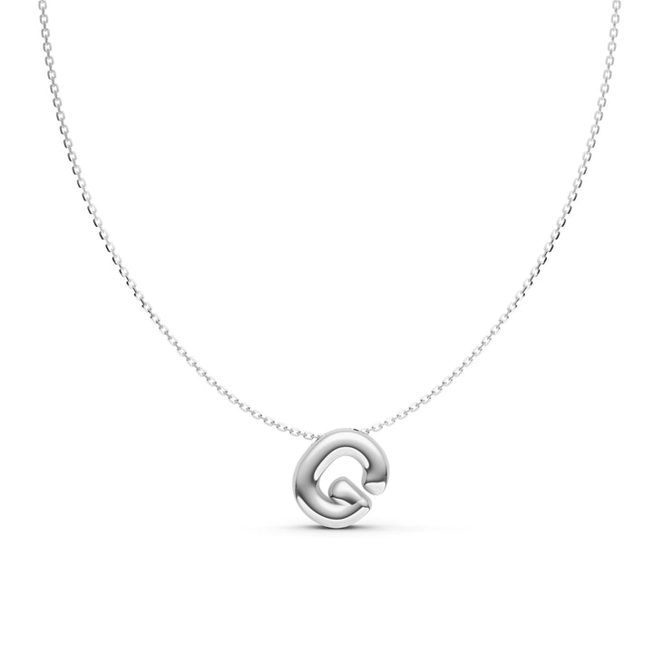 Puffy Bubble Initial ‘G’ Necklace