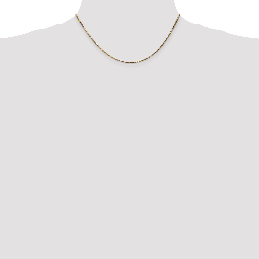 14k 1.8mm D/C Milano Rope Chain