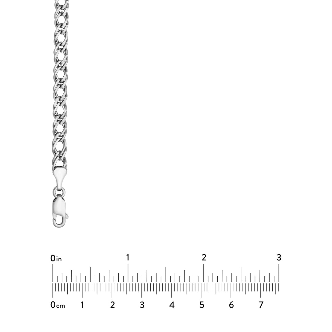 4.90mm Sterling Silver D/C Rambo Chain