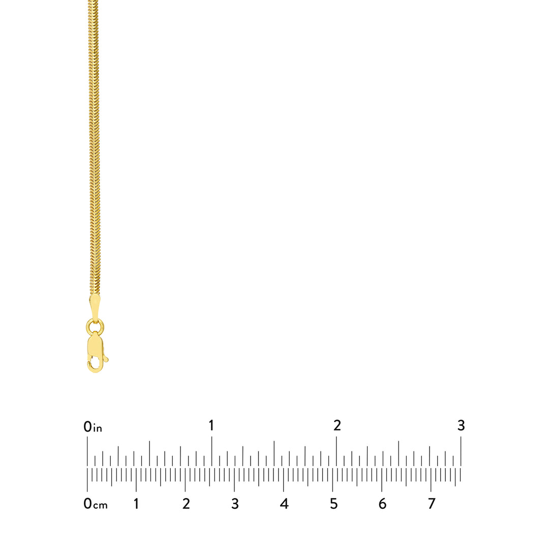 2.15mm D/C Oval Snake Chain