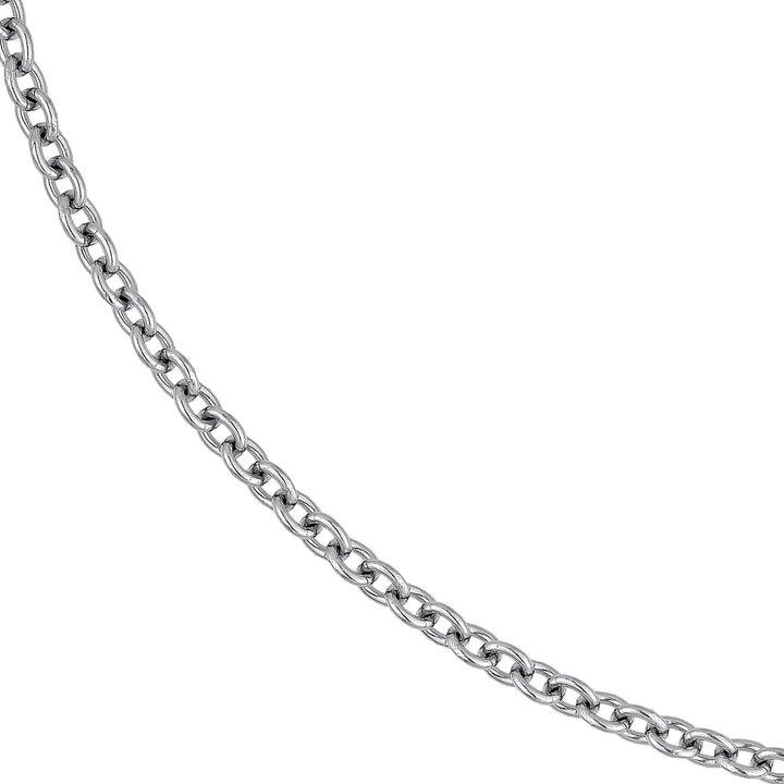 2.50mm Sterling Silver Open Cable Chain