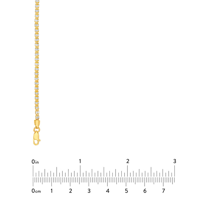 2.40mm Two-Tone Ice Chain [3 Row]