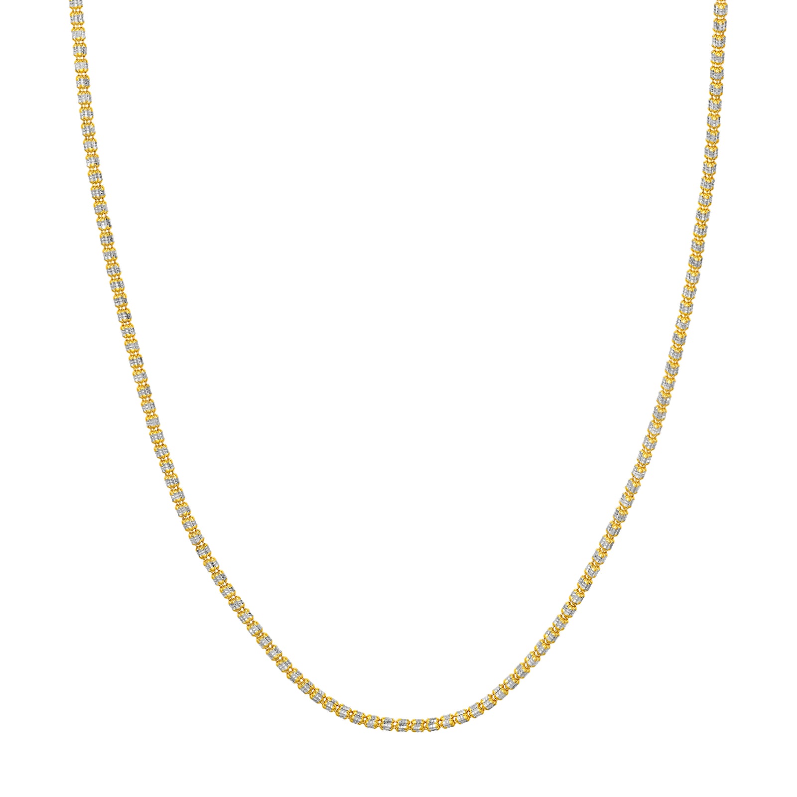 2.40mm Two-Tone Ice Chain [3 Row]