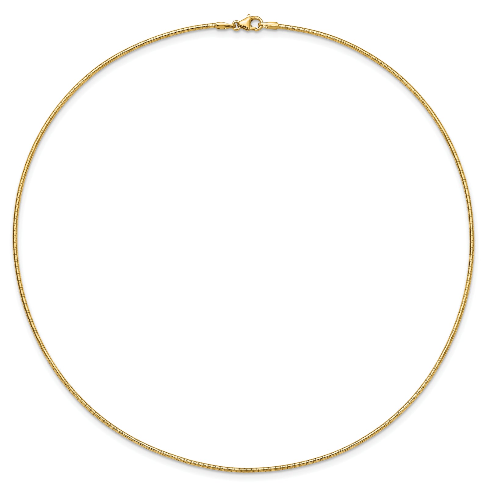 14K Yellow Gold 1.4mm Round Omega