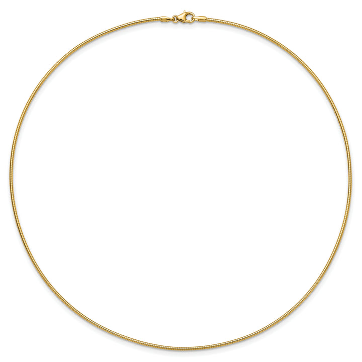 14K Yellow Gold 1.4mm Round Omega