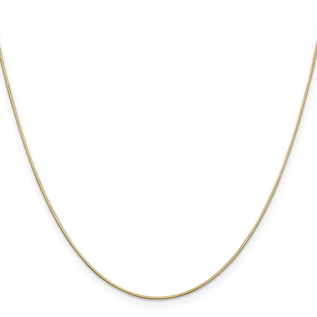 14k .8mm Octagonal Snake Chain