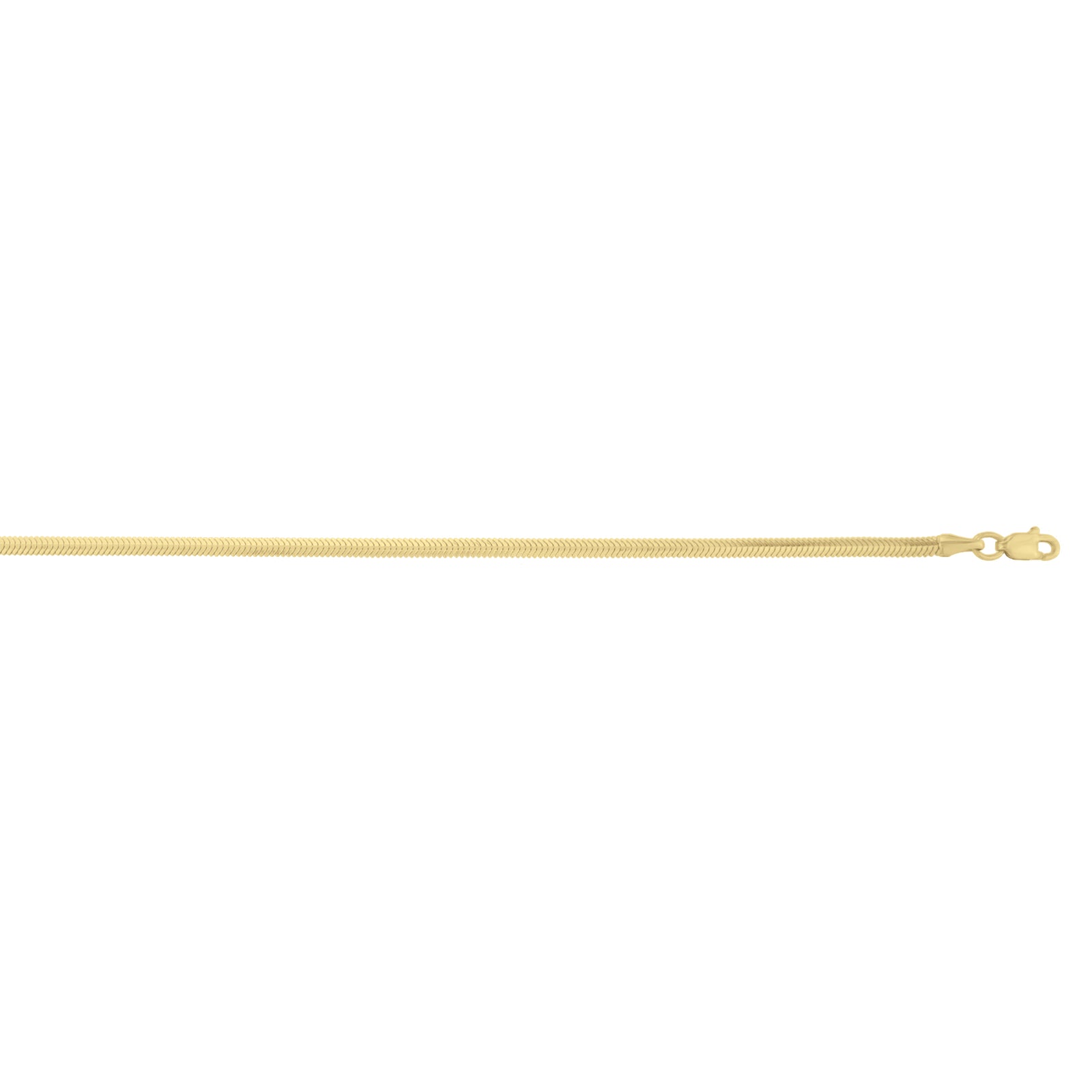 14K 2.6mm Oval Snake Chain