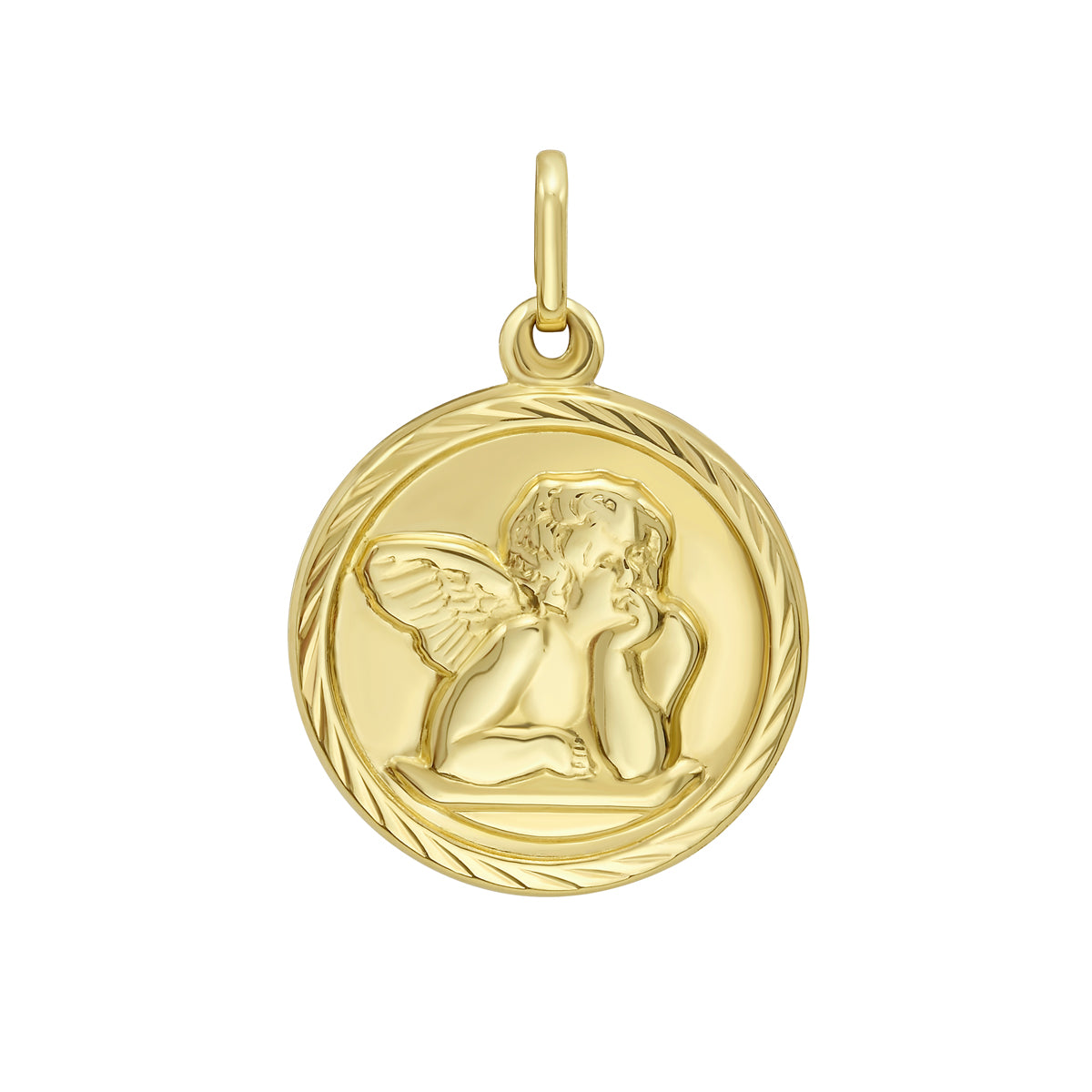 14K Gold Angel Charm