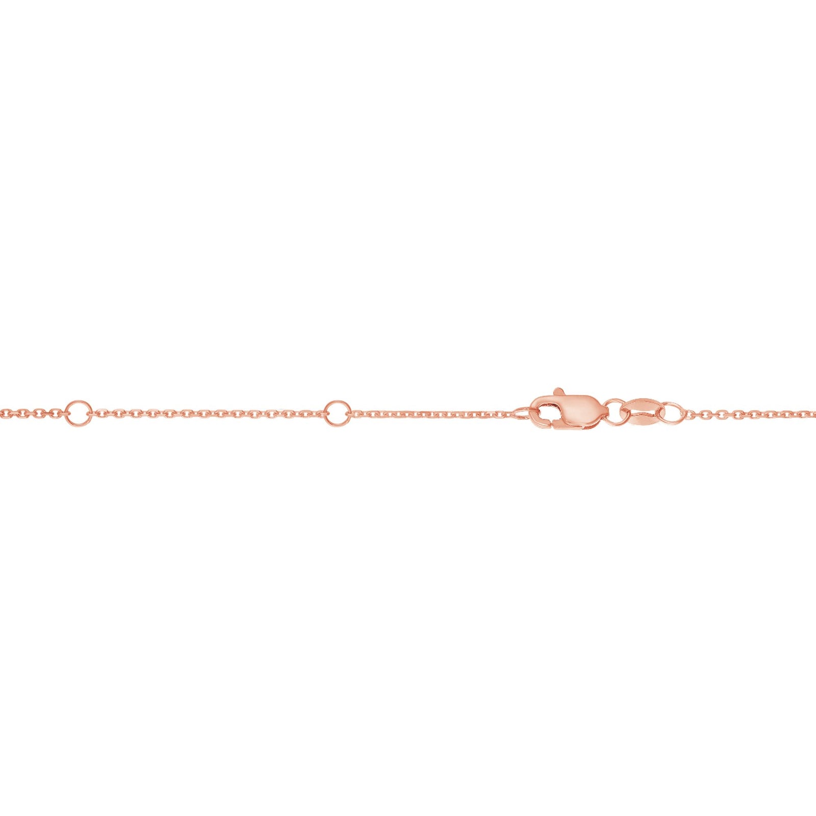 14K Gold 0.87mm Double Extendable Diamond Cut Cable Chain