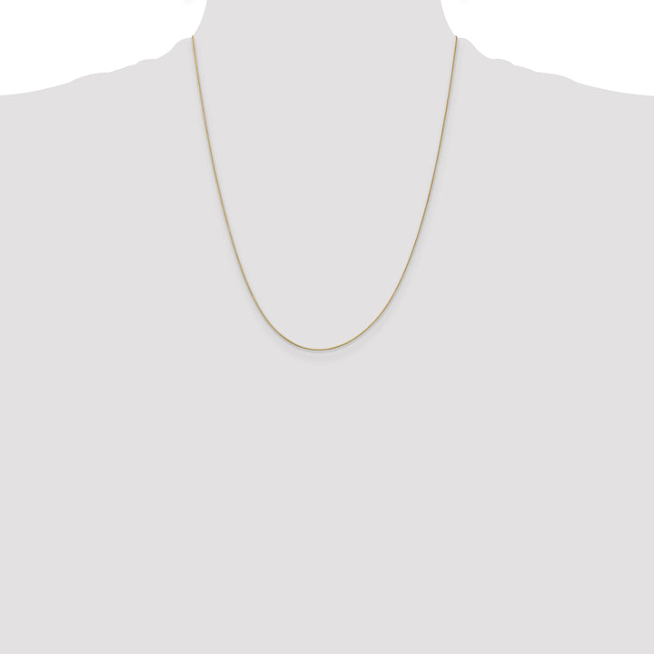 14k .5mm Box with Spring Ring Clasp Chain