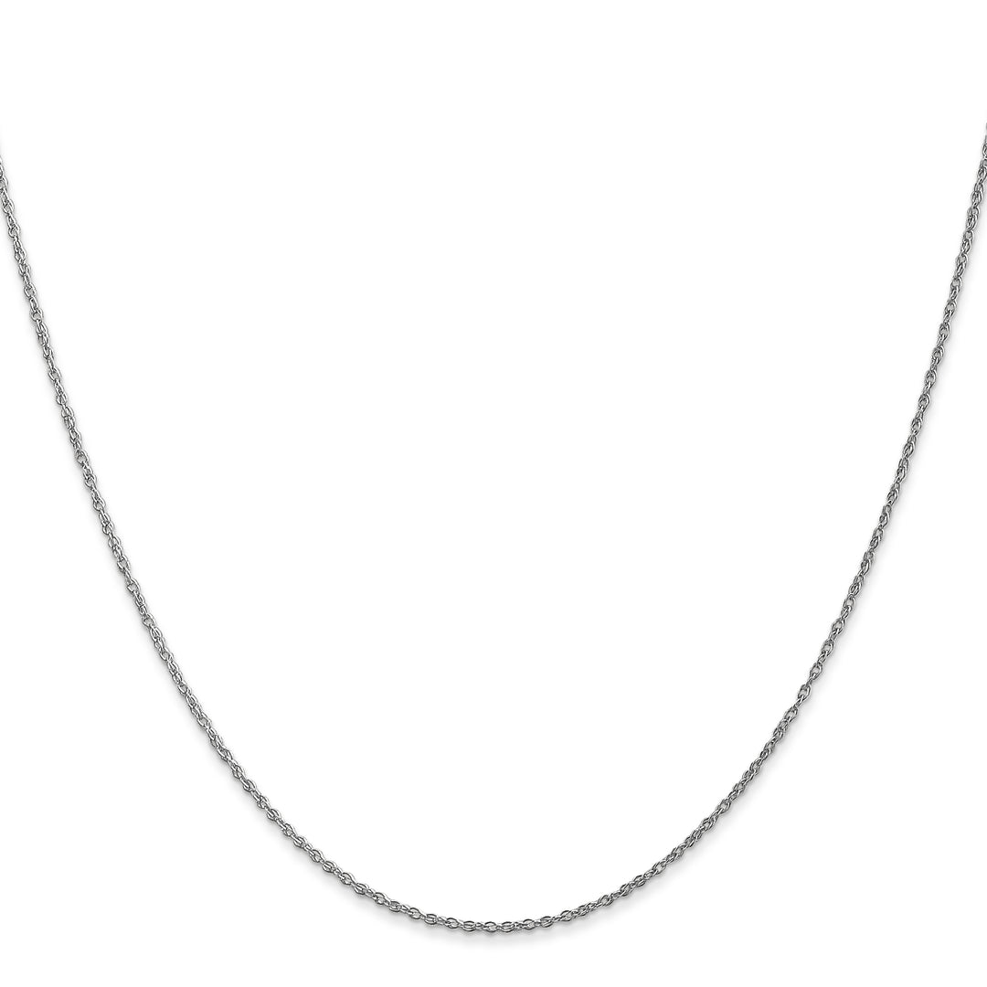 14k WG .8mm Light-Baby Rope Chain