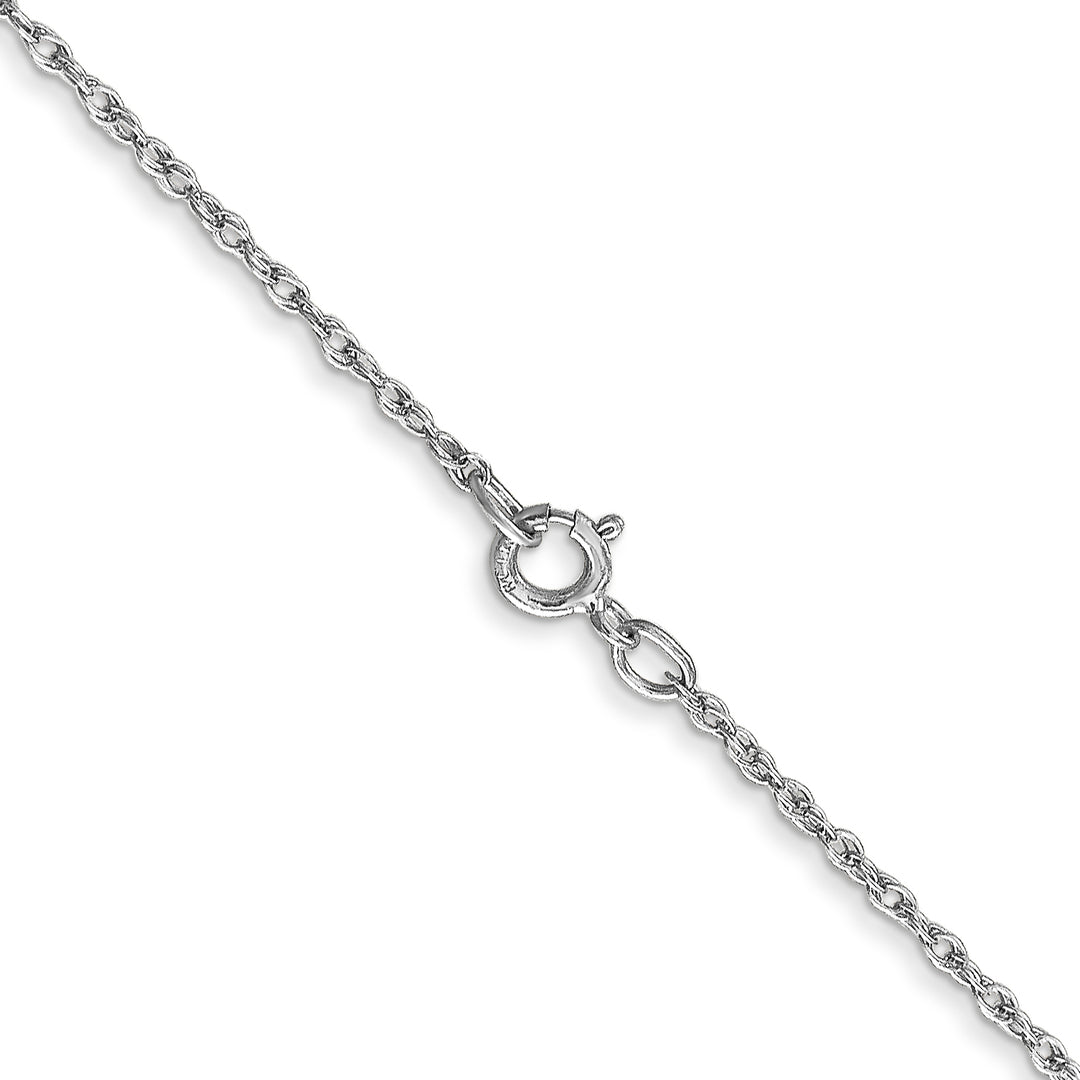 14k WG .8mm Light-Baby Rope Chain