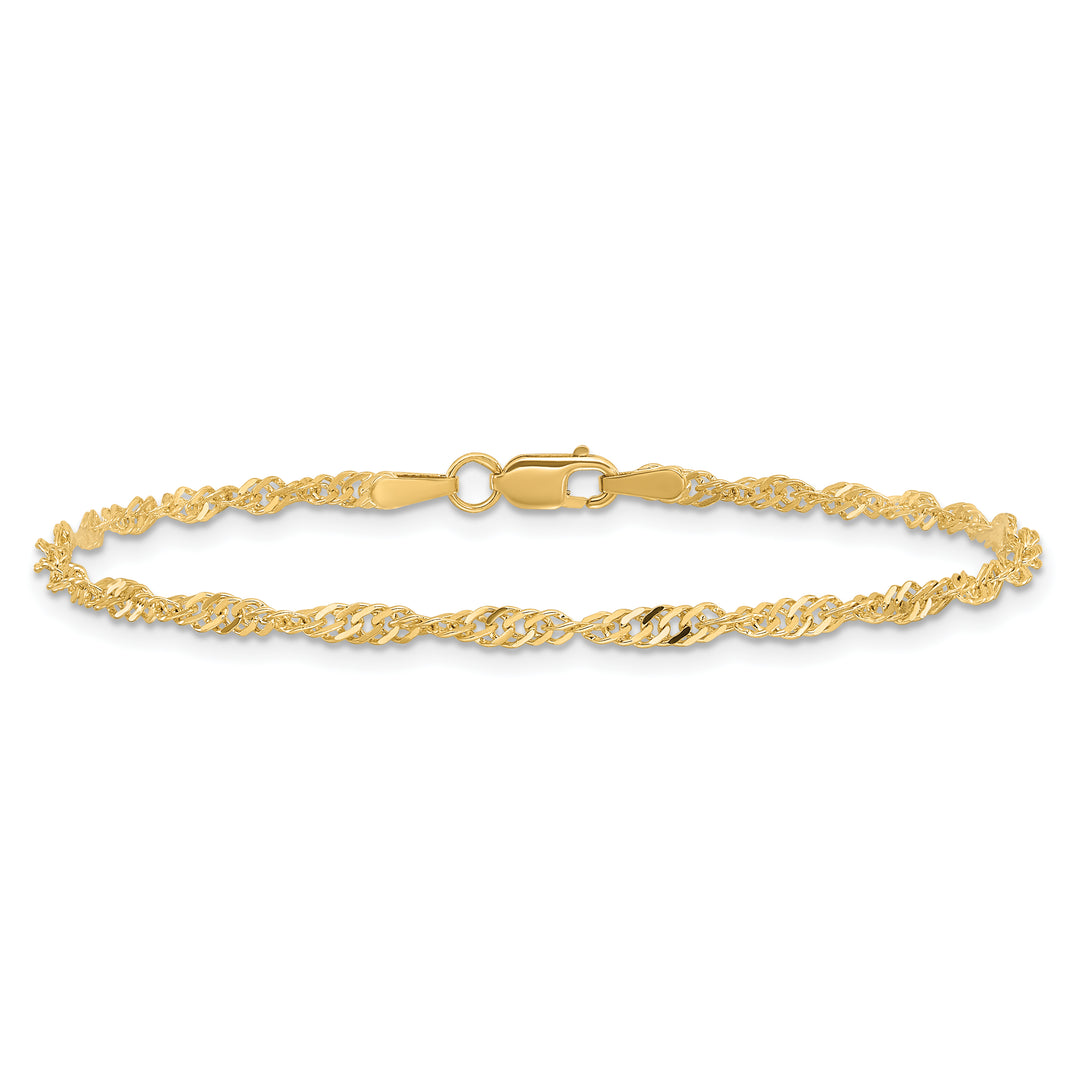 14k 2mm Singapore Chain