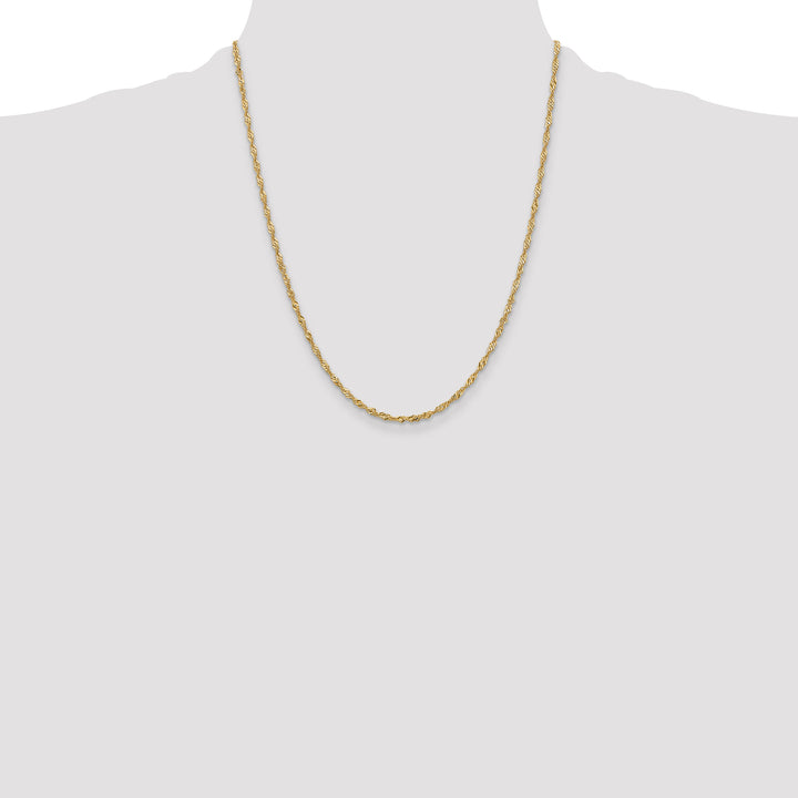 14k 2mm Singapore Chain