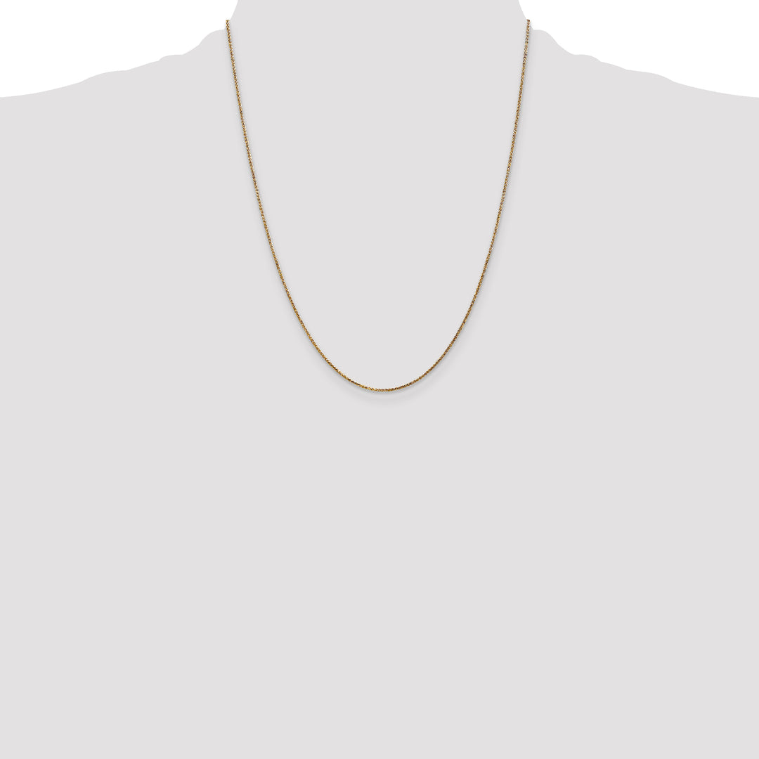 14k 1.05mm D/C Spiga with Spring Ring Clasp Chain