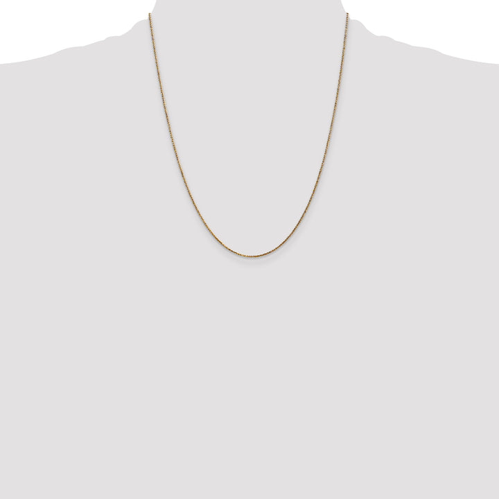 14k 1.05mm D/C Spiga with Spring Ring Clasp Chain