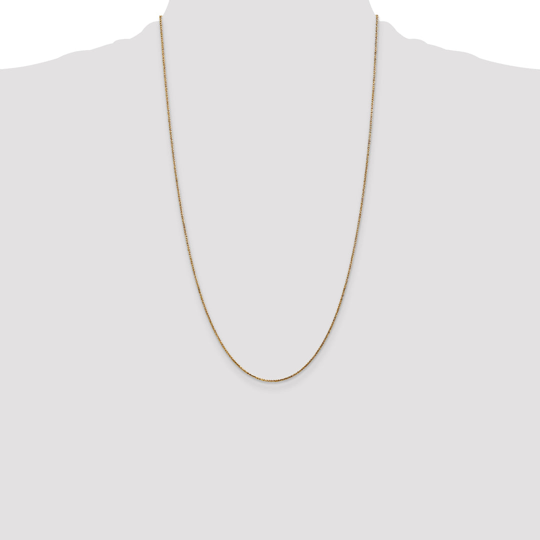 14k 1.05mm D/C Spiga with Spring Ring Clasp Chain