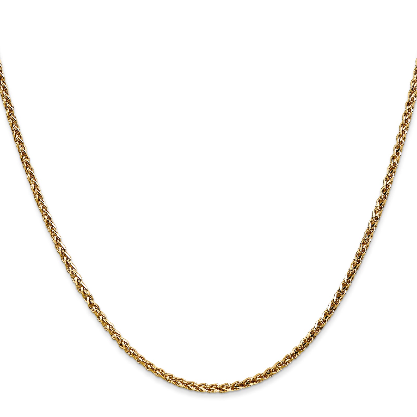 14k 2.1mm D/C Spiga Chain