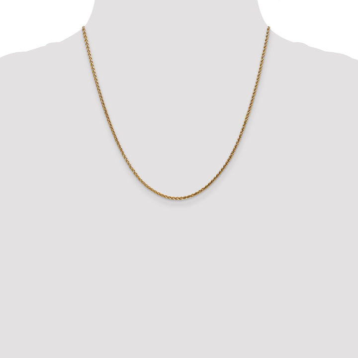 14k 2.1mm D/C Spiga Chain