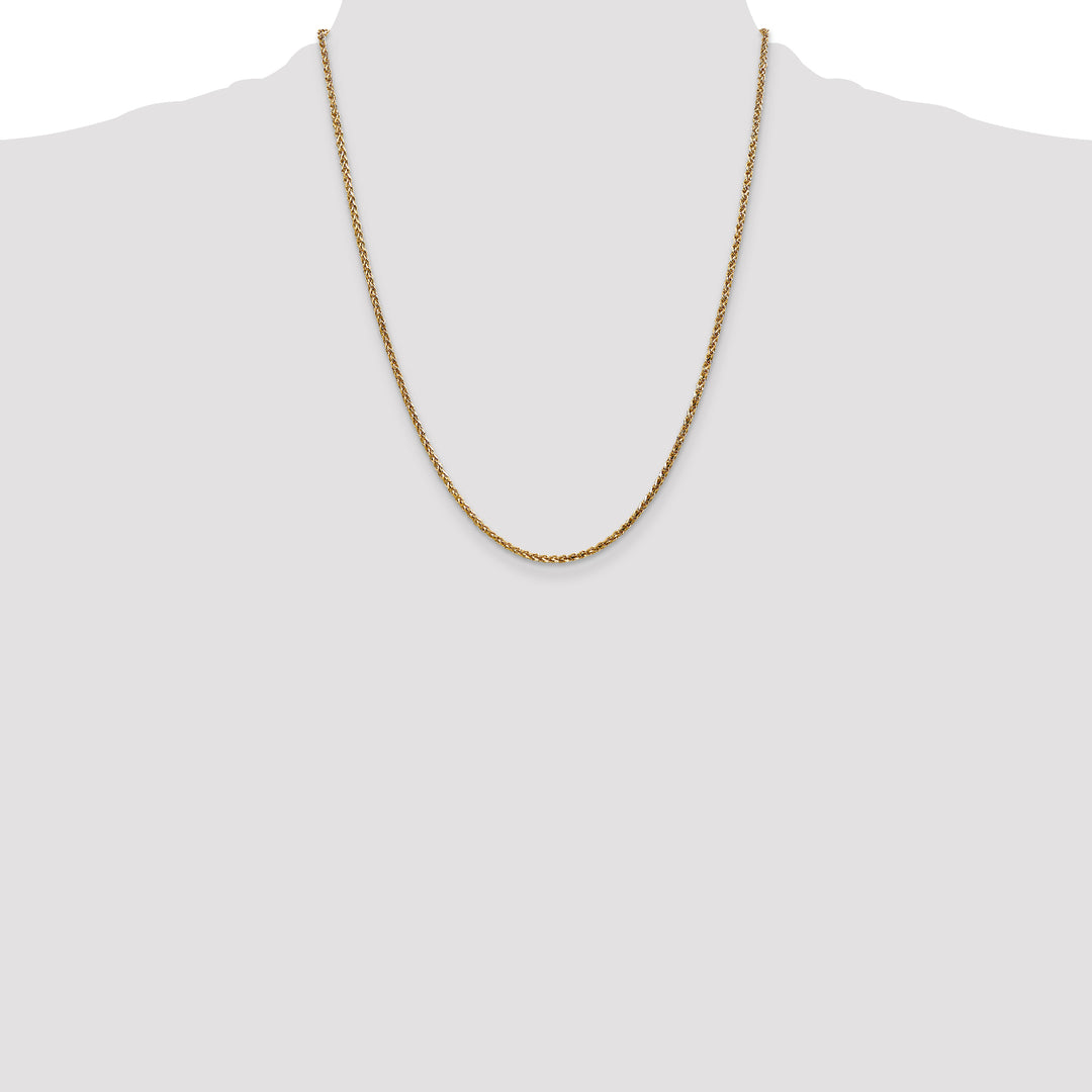 14k 2.1mm D/C Spiga Chain