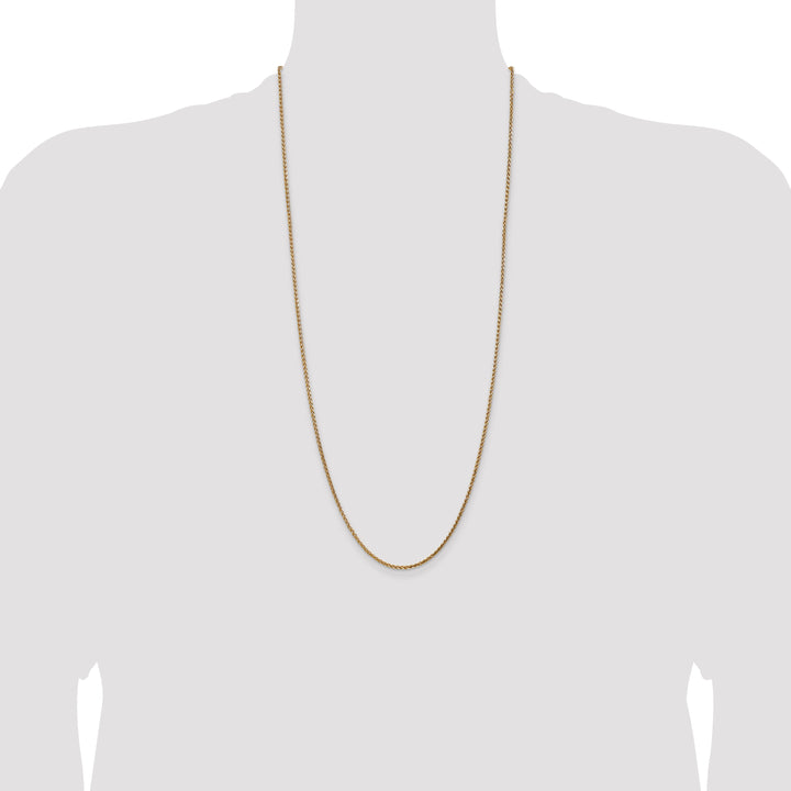 14k 2.1mm D/C Spiga Chain
