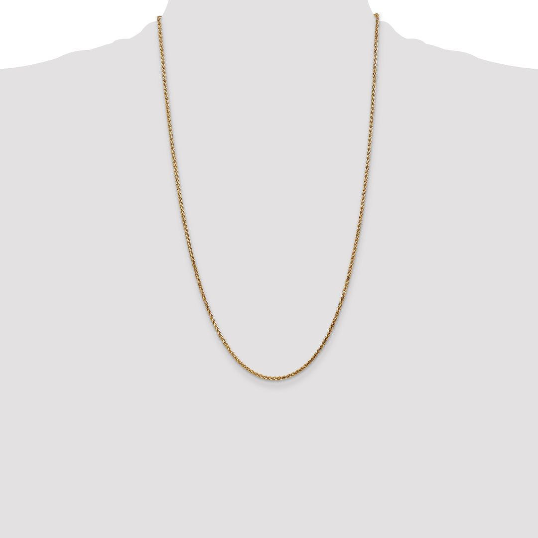 14k 2.1mm D/C Spiga Chain