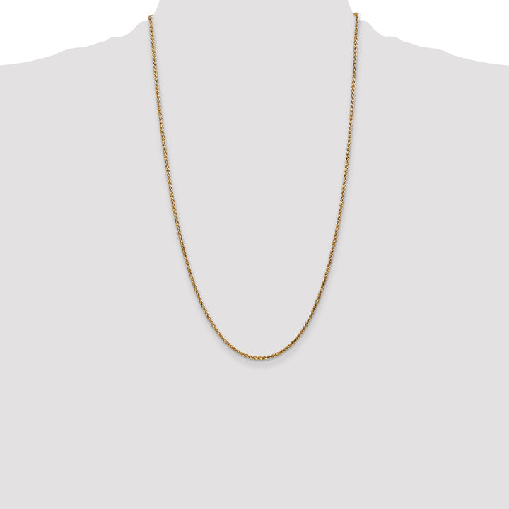 14k 2.1mm D/C Spiga Chain