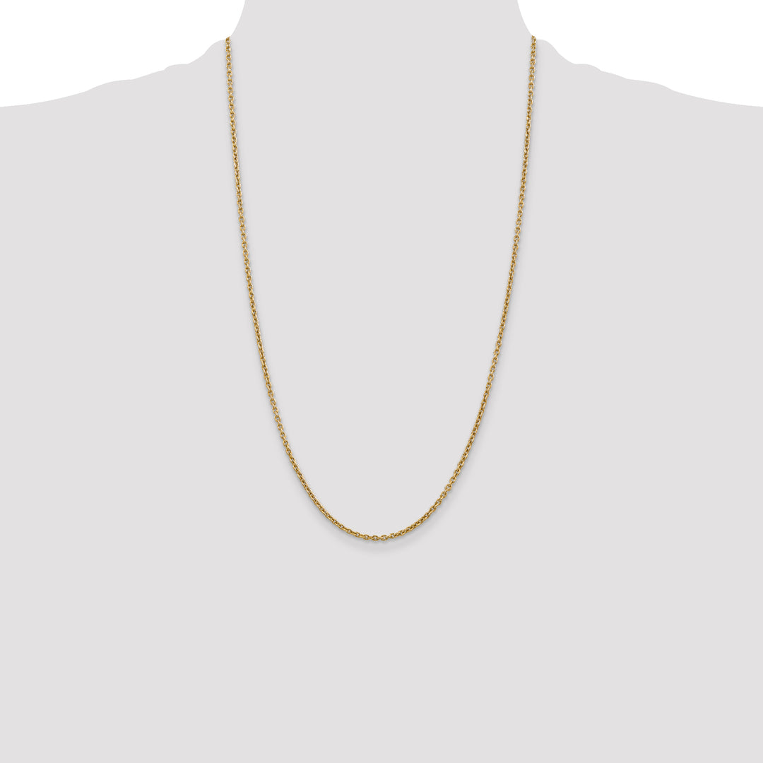 14k 2.2mm Forzantine Cable Chain