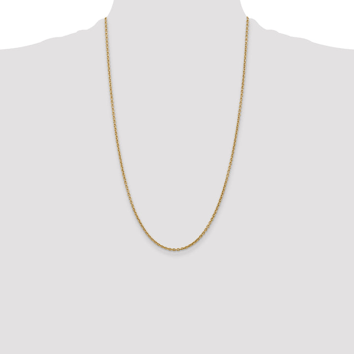 14k 2.2mm Forzantine Cable Chain