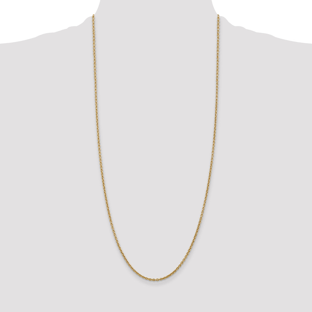 14k 2.2mm Forzantine Cable Chain