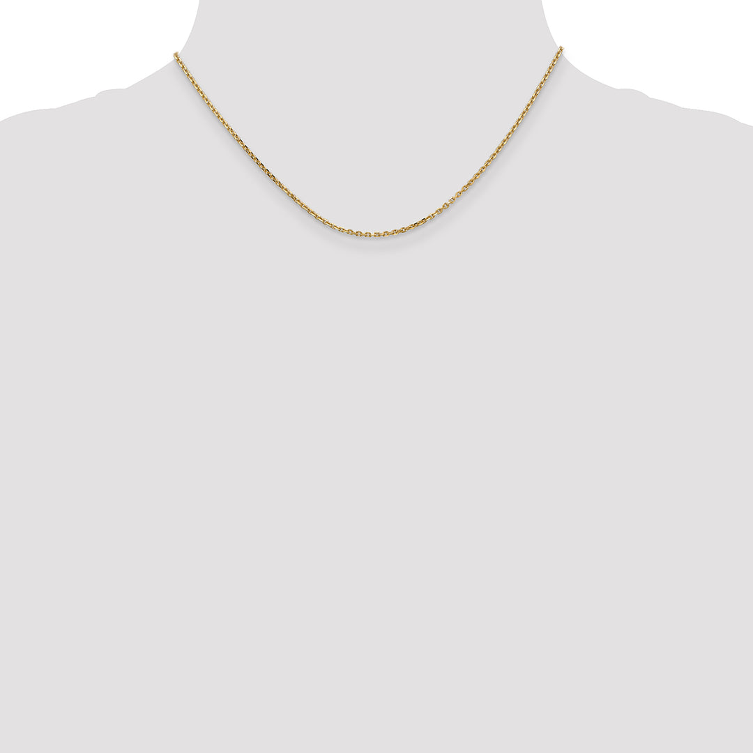 14k 1.65mm D/C Cable Chain