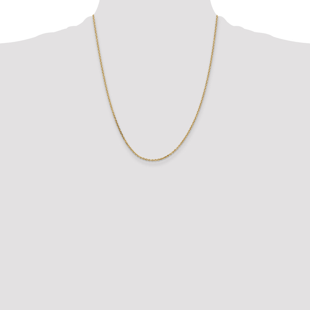14k 1.65mm D/C Cable Chain